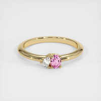 0.24 Ct. Sapphire Ring, 18K Yellow Gold 1