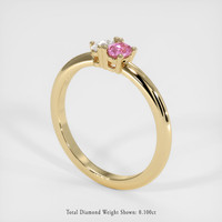 0.24 Ct. Sapphire Ring, 18K Yellow Gold 2