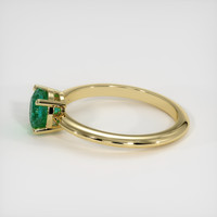 0.93 Ct. Emerald Ring, 18K Yellow Gold 4