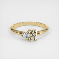 0.60 Ct. Sapphire Ring, 18K Yellow Gold 1