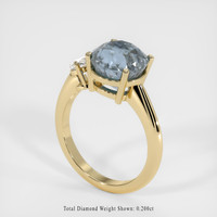 3.58 Ct. Sapphire Ring, 18K Yellow Gold 2