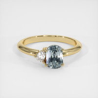 1.42 Ct. Sapphire Ring, 18K Yellow Gold 1