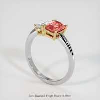 1.60 Ct. Sapphire Ring, 14K Yellow & White 2
