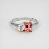 1.60 Ct. Sapphire Ring, 18K Yellow & White 1