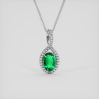 6.45 Ct. Emerald Pendant, Platinum 950 1