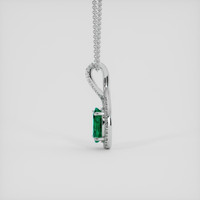 4.40 Ct. Emerald Pendant, Platinum 950 3