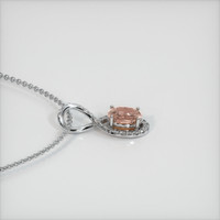 2.50 Ct. Sapphire Pendant, 14K White Gold 3
