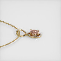 2.50 Ct. Sapphire Pendant, 14K Yellow Gold 3