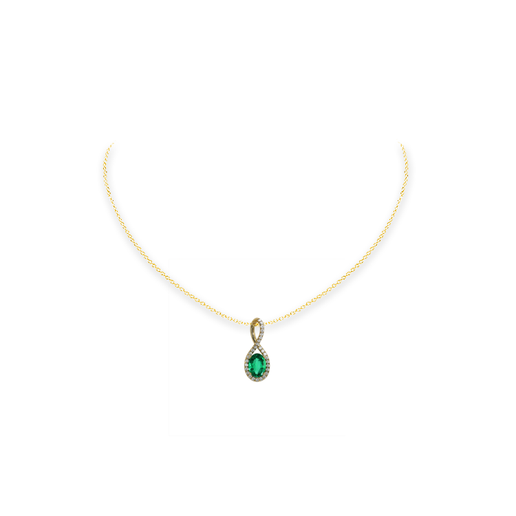 Jewelry image on model