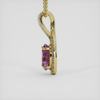 7.08 Ct. Purple Sapphire Pendant, 18K Yellow Gold 3
