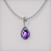 1.59 Ct. Gemstone Pendant, Platinum 950 1