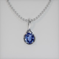 2.06 Ct. Gemstone Pendant, Platinum 950 1