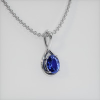 2.06 Ct. Gemstone Pendant, Platinum 950 2