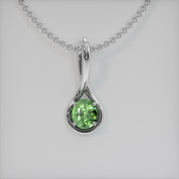 1.53 Ct. Gemstone Pendant, 14K White Gold 1