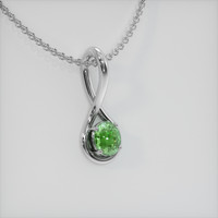 1.53 Ct. Gemstone Pendant, 14K White Gold 2