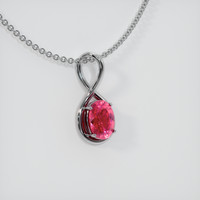 2.10 Ct. Sapphire Pendant, 14K White Gold 2