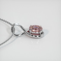0.64 Ct. Sapphire Pendant, 14K White Gold 3