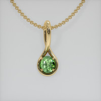 1.53 Ct. Gemstone Pendant, 14K Yellow Gold 1