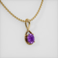 1.59 Ct. Gemstone Pendant, 14K Yellow Gold 2