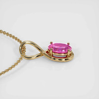 1.08 Ct. Sapphire Pendant, 14K Yellow Gold 3