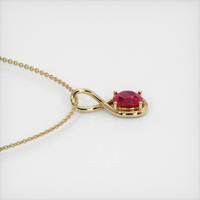 1.15 Ct. Ruby Pendant, 14K Yellow Gold 3