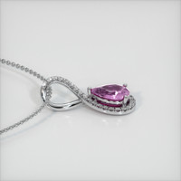 0.81 Ct. Sapphire Pendant, 14K White Gold 3