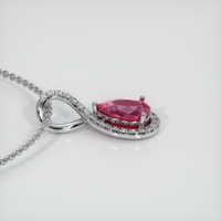 1.25 Ct. Sapphire Pendant, 14K White Gold 3