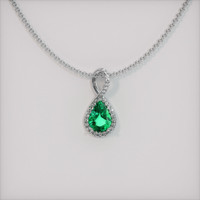 Emerald Pendant 3.07 Ct. 18K White Gold Preview