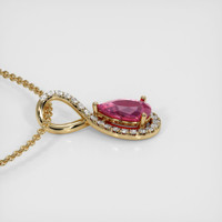1.25 Ct. Sapphire Pendant, 14K Yellow Gold 3