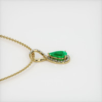 1.66 Ct. Emerald Pendant, 18K Yellow Gold 3
