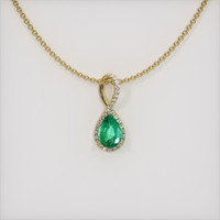 Emerald Pendant 0.67 Ct., 18K Yellow Gold Preview