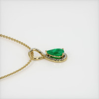 3.07 Ct. Emerald  Pendant - 18K Yellow Gold