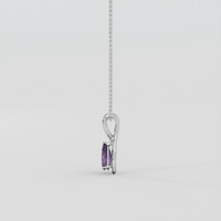 0.63 Ct. Purple Spinel Pendant, Silver 3