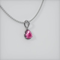 1.21 Ct. Sapphire Pendant, 14K White Gold 2