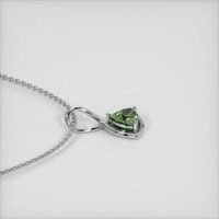 1.34 Ct. Sapphire Pendant, 14K White Gold 3