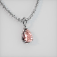 4.17 Ct. Sapphire Pendant, 18K White Gold 2