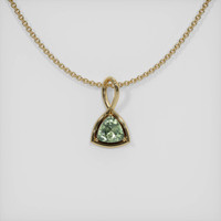 1.34 Ct. Sapphire Pendant, 14K Yellow Gold 1