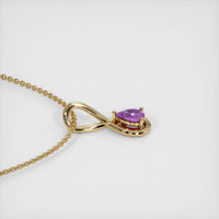 0.70 Ct. Sapphire Pendant, 14K Yellow Gold 3
