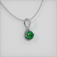 1.06 Ct. Emerald Pendant, Platinum 950 2