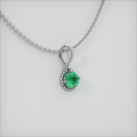 0.73 Ct. Emerald Pendant, Platinum 950 2