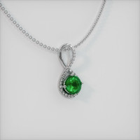 Emerald Pendant 0.85 Ct., 18K White Gold Preview