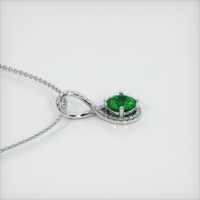 Emerald Pendant 0.85 Ct., 18K White Gold Preview