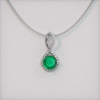 Emerald Pendant 1.08 Ct., 18K White Gold Preview