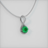 Emerald Pendant 1.08 Ct., 18K White Gold Preview