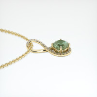 1.50 Ct. Sapphire Pendant, 14K Yellow Gold 3