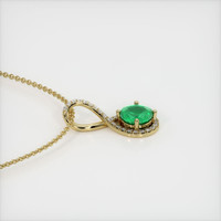 Emerald Pendant 1.08 Ct. 18K Yellow Gold Preview