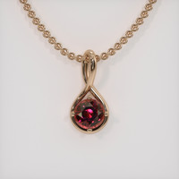 2.60 Ct. Gemstone Pendant, 14K Rose Gold 1