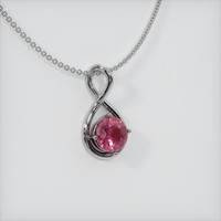 1.80 Ct. Sapphire Pendant, 14K White Gold 2