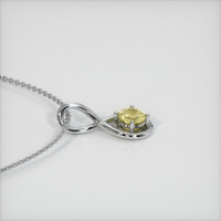 1.33 Ct. Sapphire Pendant, 14K White Gold 3