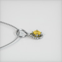 0.70 Ct. Sapphire Pendant, 14K White Gold 3